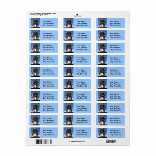 B-17 Bomber Nose Address Labels (Vorne)