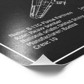 B-17 Festung fliegen - Flugzeugherstellungspläne P Fotodruck (Ecke)