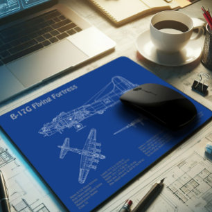 B-17 Festung fliegen - Flugzeugkonzepte AD Mousepad