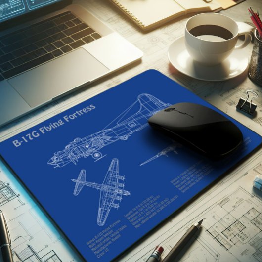 B-17 Festung fliegen - Flugzeugkonzepte AD Mousepad