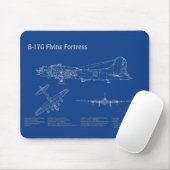 B-17 Festung fliegen - Flugzeugkonzepte AD Mousepad (Mit Mouse)