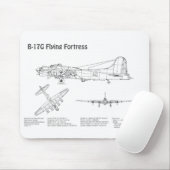 B-17 Festung fliegen - Flugzeugkonzepte BD Mousepad (Mit Mouse)