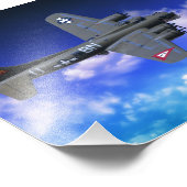 B-17 Festung Fotodruck (Ecke)