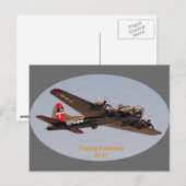 B-17 Festung Postkarte (Vorne/Hinten)