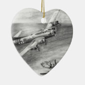 (B-17) Fliegende Festung Keramikornament (Rechts)