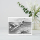 (B-17) Fliegende Festung Postkarte (Stehend Vorderseite)