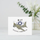 B-17 fliegende Festung Postkarte (Stehend Vorderseite)