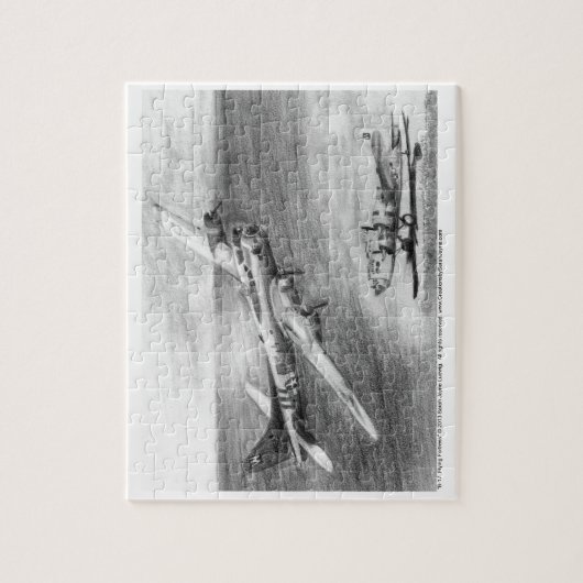 (B-17) Fliegende Festung Puzzle (Vertikal)