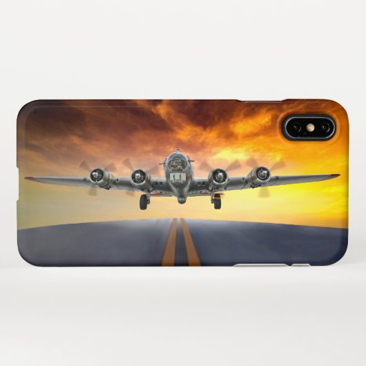 B-17 FLIEGENDE FORTSCHRITTE iPhone HÜLLE (Rückseite (Horizontal))