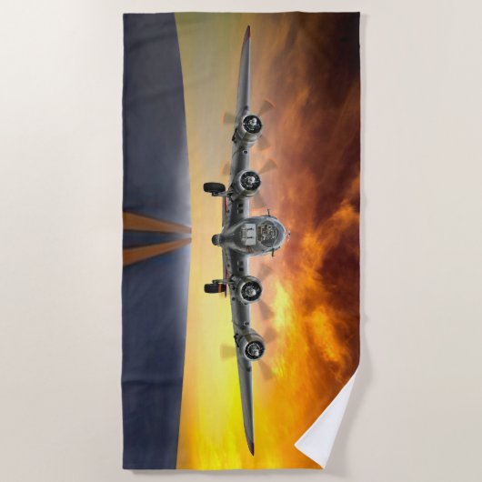 B-17 FLIEGENDE FORTSCHRITTE STRANDTUCH (Vorderseite)