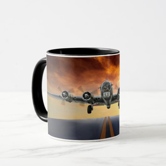 B-17 FLIEGENDE FORTSCHRITTE TASSE (Vorderseite Links)