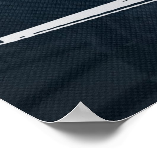 B-17 Flying Fortress Blueprint Poster (Ecke)