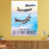 B-17 FLying FORTRESS BOMBER SQUADRON Leinwanddruck (Insitu (Wohnzimmer))