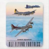 B-17 FLying FORTRESS BOMBER SQUADRON Mousepad (Vorne)