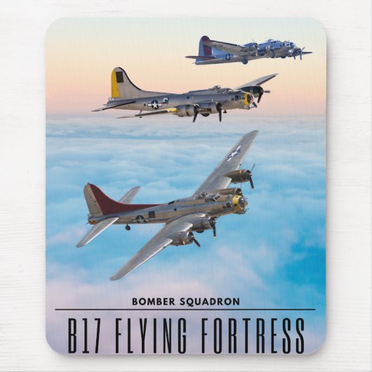 B-17 FLying FORTRESS BOMBER SQUADRON Mousepad (Vorne)