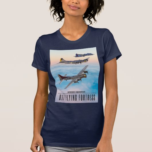 B-17 FLying FORTRESS BOMBER SQUADRON T-Shirt (Vorderseite)
