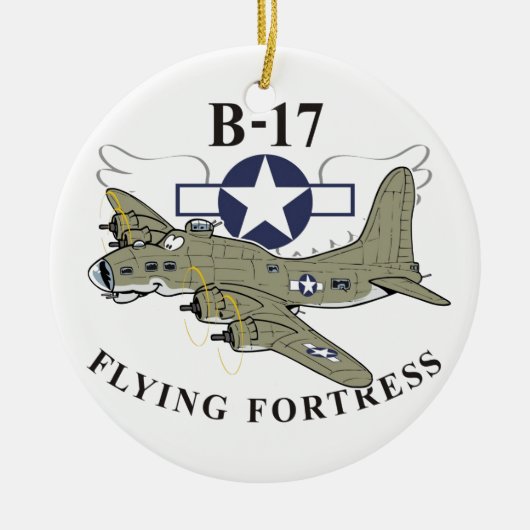 B-17 flying fortress keramik ornament (Vorne)
