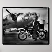 B-17 Flying Fortress Liberty Belle & Norton Atlas Poster (Vorne)