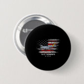 B-17 Flying Fortress World War 2 Bomber Warplane W Button (Vorne & Hinten)