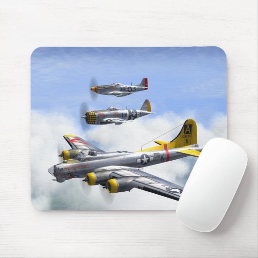B-17 P-47 P-51 MOUSEPAD (Mit Mouse)