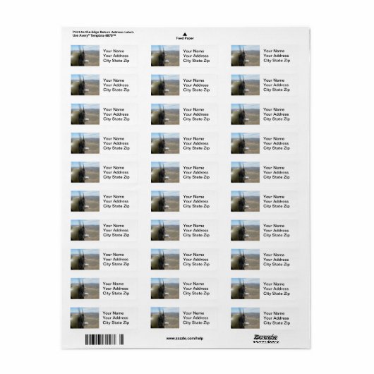 B-17 Propeller adressieren Labels (Vorne)