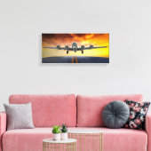 B-17 SCHALTFLÄCHE LEINWANDDRUCK (Insitu (Wohnzimmer))