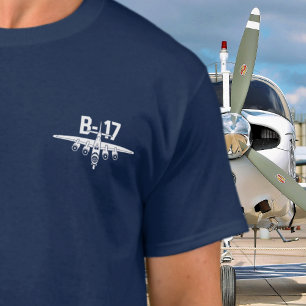 B-17 Vintage Airplane-show WWII Military Vetera T-Shirt