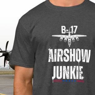 B-17 Vintage-Flugzeug Airshow-Junkie Luftfahrt WWI T-Shirt