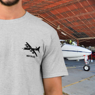 B-17 Vintage Luftfahrt-Messe des Zweiten Weltkrieg T-Shirt