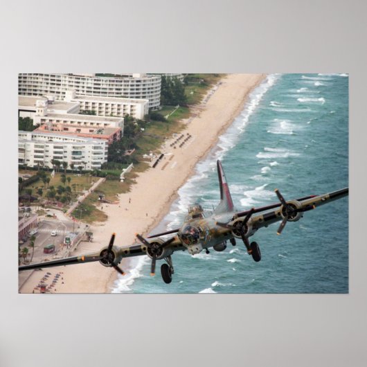 B-17 vor der Küste Floridas Poster (Vorne)