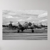 B-17 Vorbereitung auf einen Flug - Poster (Vorne)