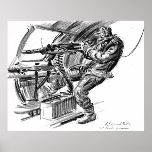 B-17 Waist Gunner 1942 Poster (Vorne)