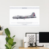 B-17G Dominikanische Republik 1 Poster (Heimbüro)
