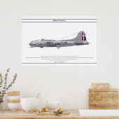B-17G Dominikanische Republik 1 Poster (Küche)