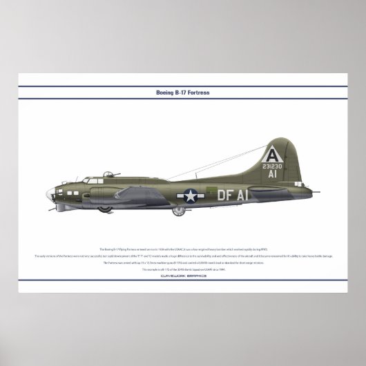 B-17G USA 324BS 1 POSTER (Vorne)