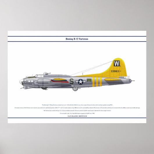 B-17G USA 835BS 1 POSTER (Vorne)