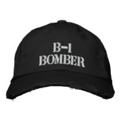 B-1 BOMBER BESTICKTE BASEBALLKAPPE (Vorderseite)