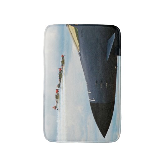 B-1 Bomber- und Kriegskämpfe Badematte (Vorderseite Vertikal)