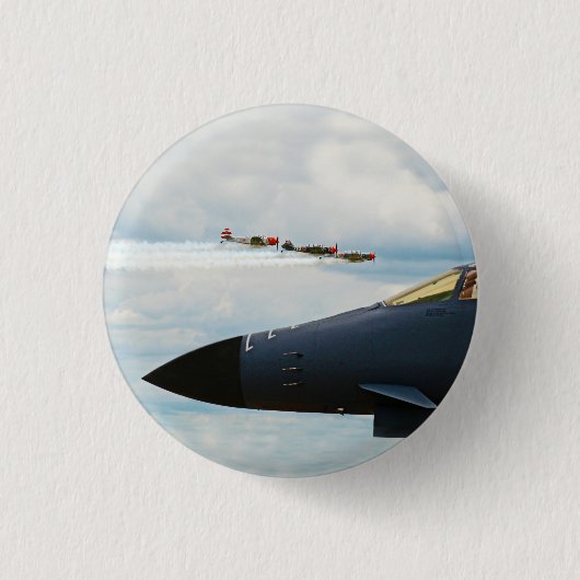B-1 Bomber- und Kriegskämpfe Button (Vorderseite)