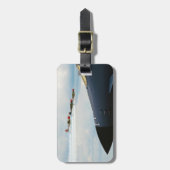 B-1 Bomber- und Kriegskämpfe Gepäckanhänger (Vorderseite vertikal)