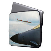 B-1 Bomber- und Kriegskämpfe Laptopschutzhülle (Vorderseite Links)