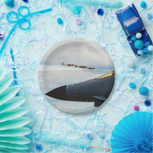 B-1 Bomber- und Kriegskämpfe Pappteller (Party)