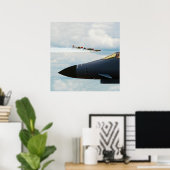 B-1 Bomber- und Kriegskämpfe Poster (Heimbüro)