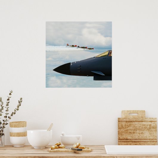 B-1 Bomber- und Kriegskämpfe Poster (Küche)