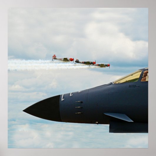 B-1 Bomber- und Kriegskämpfe Poster (Vorne)