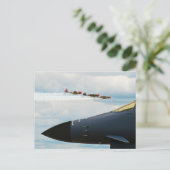 B-1 Bomber- und Kriegskämpfe Postkarte (Stehend Vorderseite)