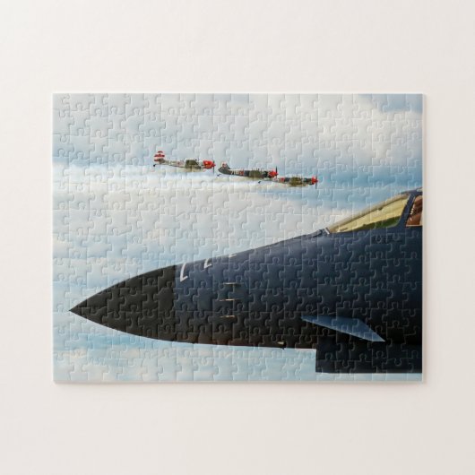 B-1 Bomber- und Kriegskämpfe Puzzle (Horizontal)