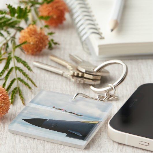 B-1 Bomber- und Kriegskämpfe Schlüsselanhänger (Vorderseite rechts)