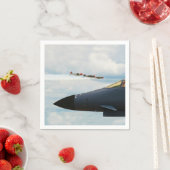 B-1 Bomber- und Kriegskämpfe Serviette (Beispiel)