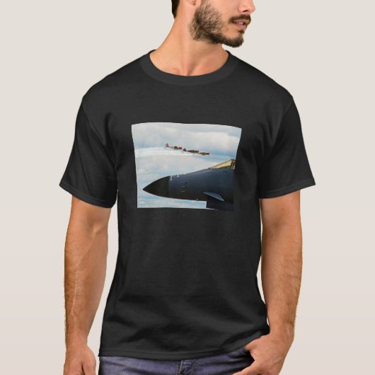 B-1 Bomber- und Kriegskämpfe T-Shirt (Vorderseite)